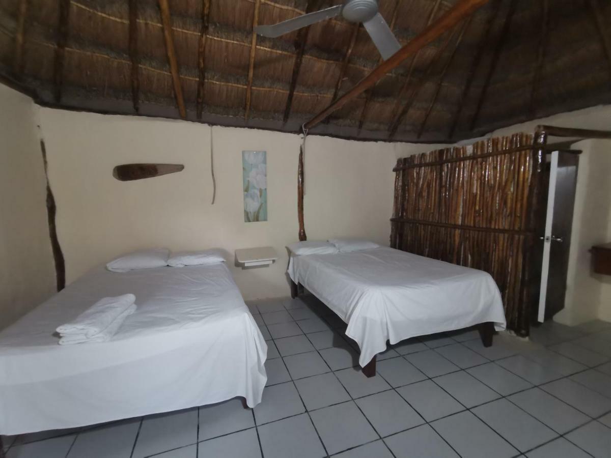 Las Cabanas Del Doctor Mahahual Bagian luar foto